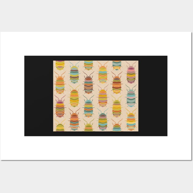 Retro Roly Polys Wall Art by SugarPineDesign